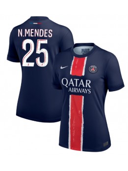 Paris Saint-Germain Nuno Mendes #25 Heimtrikot für Frauen 2024-25 Kurzarm